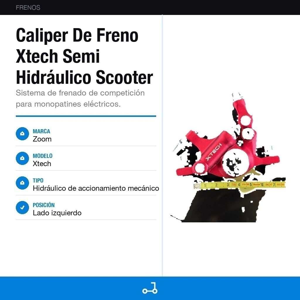 Caliper De Freno Xtech Semi Hidráulico Scooter Eléctrico