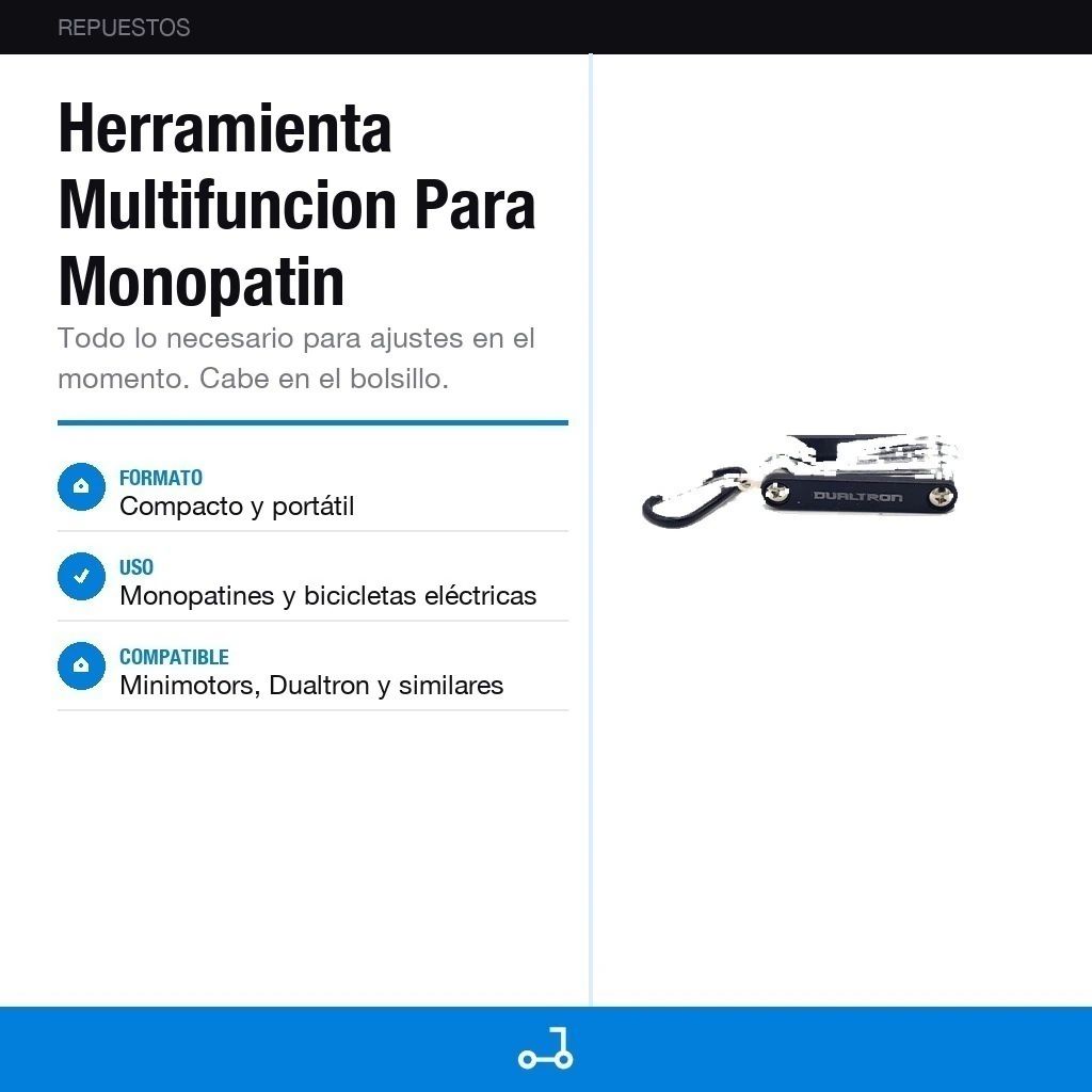 Herramienta Multifuncion Para Monopatin Minimotors Dualtron