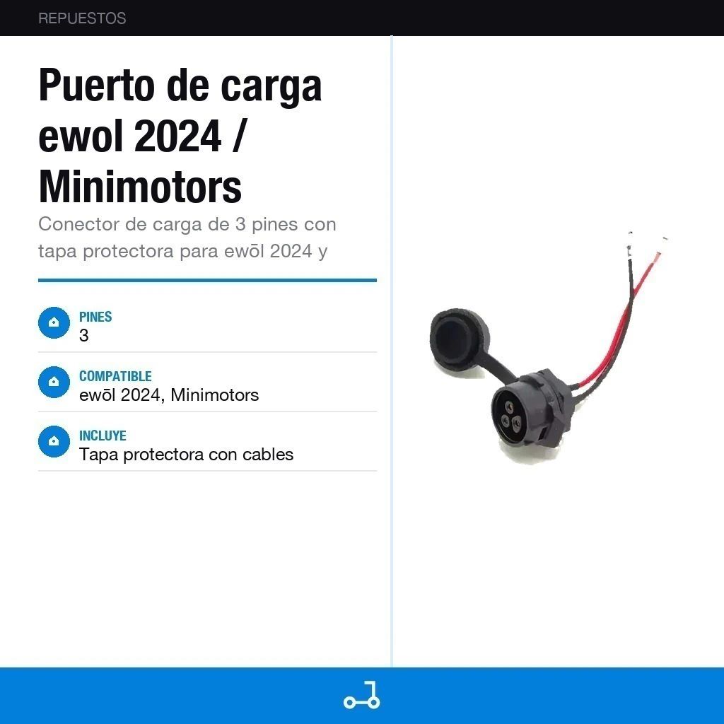 Puerto de carga ewol 2024 / Minimotors